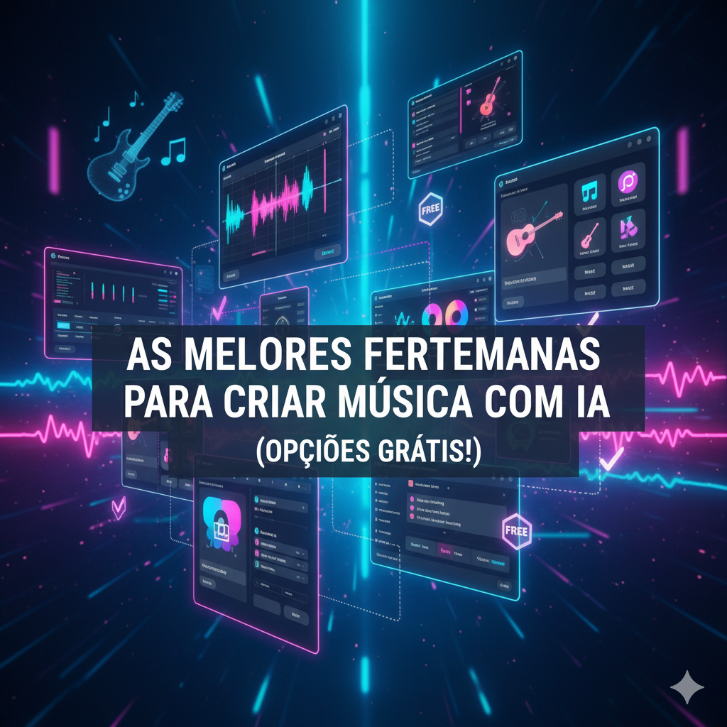 As Melhores Ferramentas para Criar Música com IA (Opções Grátis!)